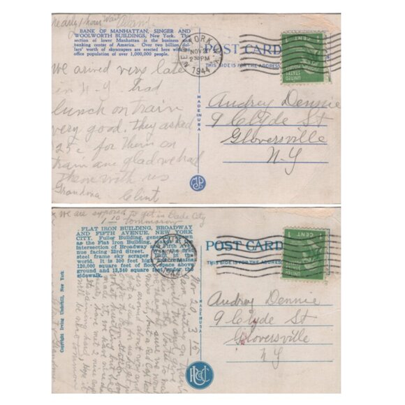 New York City 11 Vintage Postcards Color Places Scenes Attractions - Picture 7 of 7